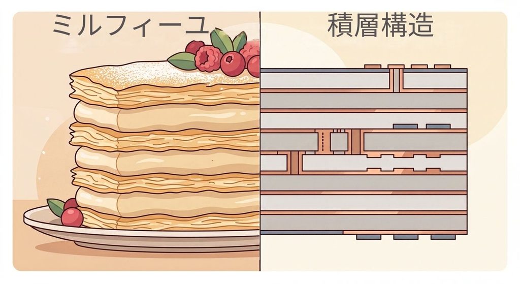 半導体ができるまで②：完成品にする「後工程」はミルフィーユ作りに似ている