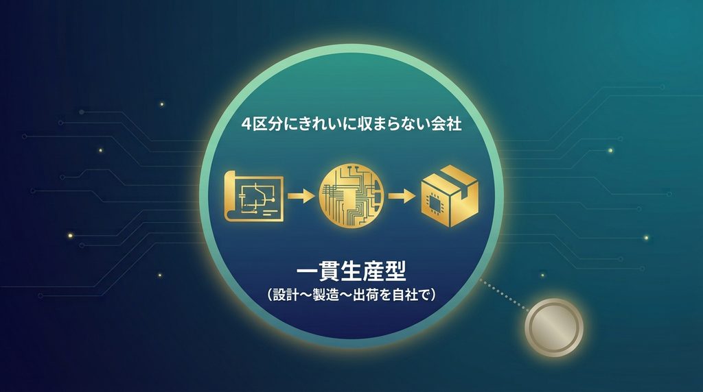 4区分にきれいに収まらない会社もあります
